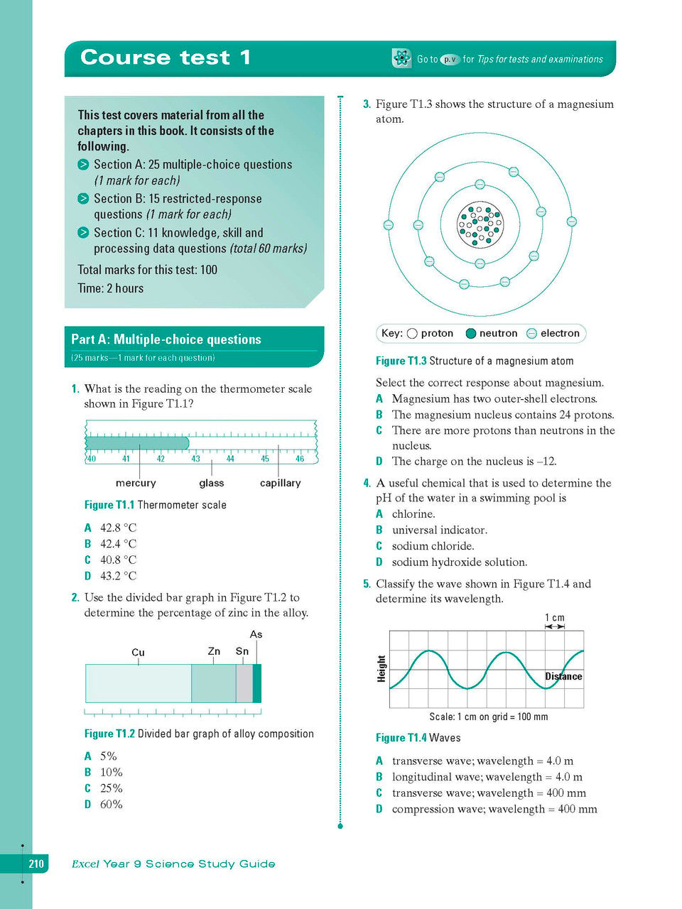 Sample interior page from Excel Study Guide Science Year 9 as shown in the Pascal Press product gallery, giving a preview of the layout and content