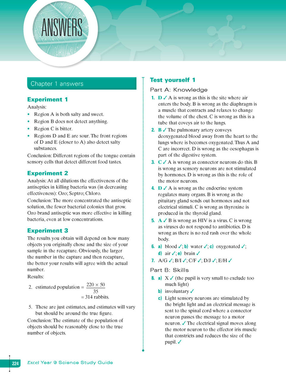 Sample interior page from Excel Study Guide Science Year 9 as shown in the Pascal Press product gallery, giving a preview of the layout and content
