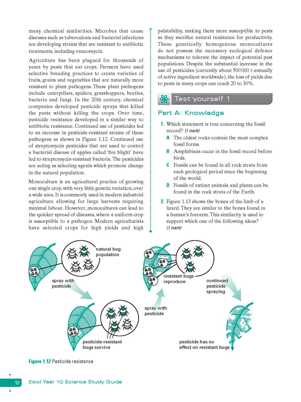 Sample interior page from Excel Study Guide Science Year 10 as shown in the Pascal Press product gallery, giving a preview of the layout and content