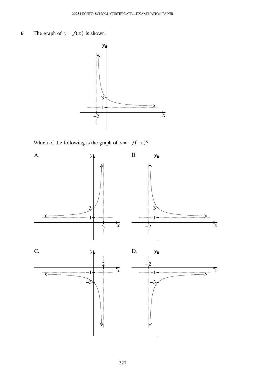 Sample interior page from Excel Success One HSC Mathematics Advanced 2026 Edition as shown in the Pascal Press product gallery