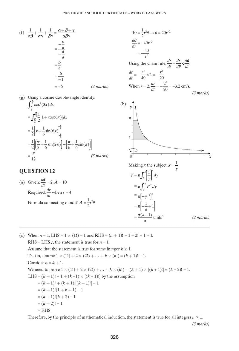 Sample interior page from Excel Success One HSC Mathematics Extension 1 2026 Edition as shown in the Pascal Press product gallery