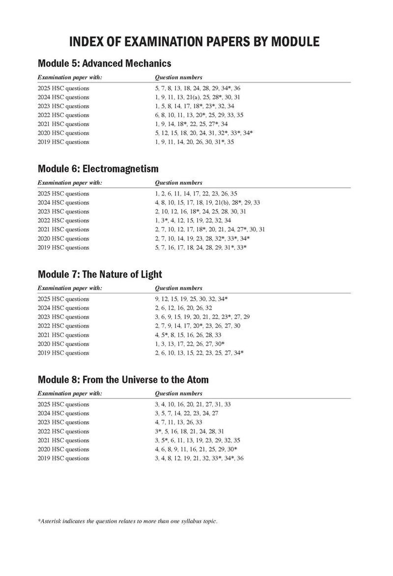 Sample interior page from Excel Success One HSC Physics 2026 Edition as shown in the Pascal Press product gallery
