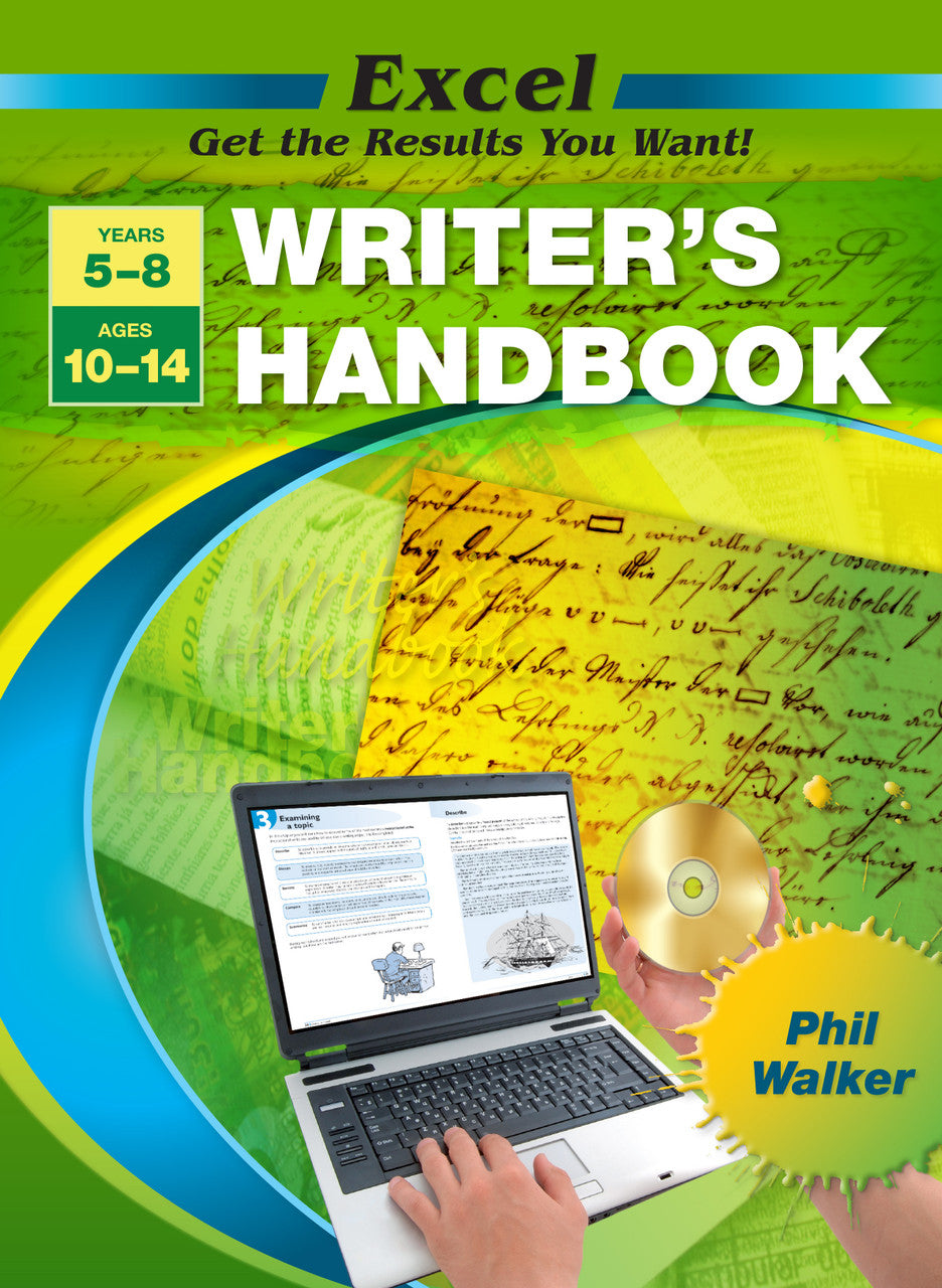 Front cover of the Excel Writer's Handbook Years 5-8, the main product image from the publisher gallery