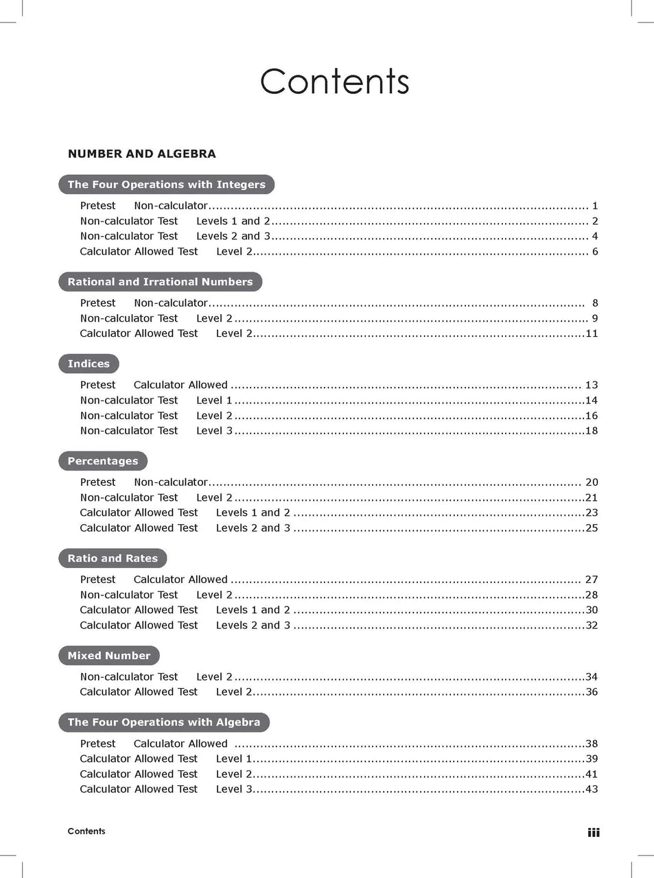 Sample interior page from Excel Year 8 Mathematics Practice Tests as shown in the Pascal Press product gallery, giving a preview of the layout and content