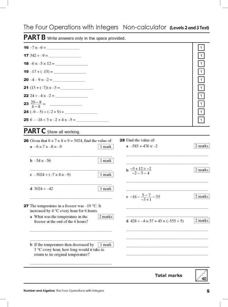 Sample interior page from Excel Year 8 Mathematics Practice Tests as shown in the Pascal Press product gallery, giving a preview of the layout and content