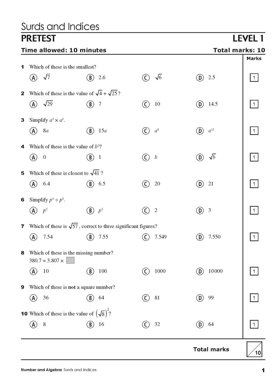 Sample interior page from Excel Year 10 Mathematics Practice Tests as shown in the Pascal Press product gallery, giving a preview of the layout and content