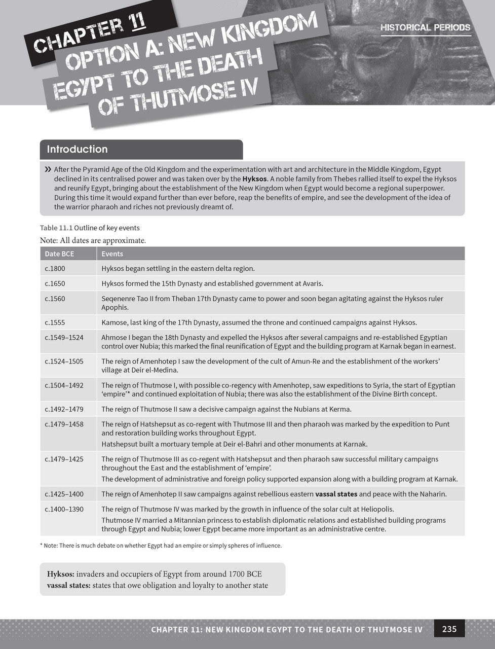 Inside page preview from the Excel Year 12 Ancient History Study Guide, the ninth sample page in the publisher's gallery