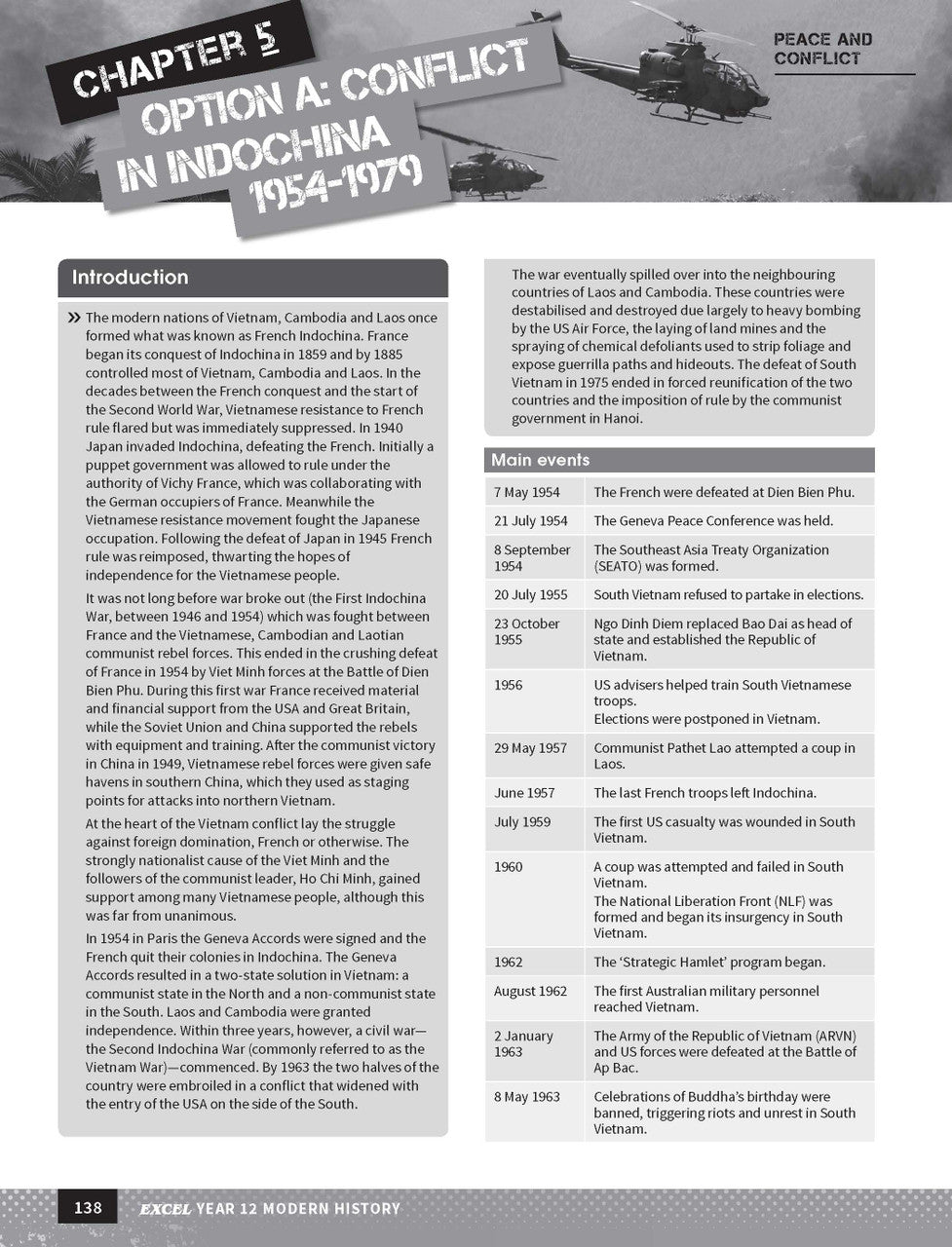 Inside page preview from the Excel Year 12 Modern History Study Guide, the eleventh sample page in the publisher's gallery