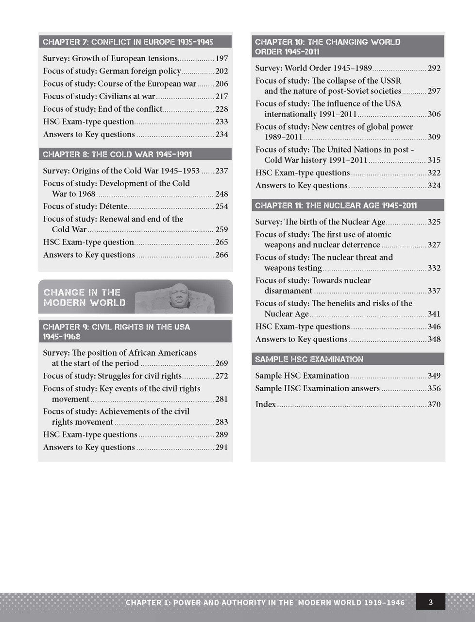 Inside page preview from the Excel Year 12 Modern History Study Guide, the second sample page in the publisher's gallery