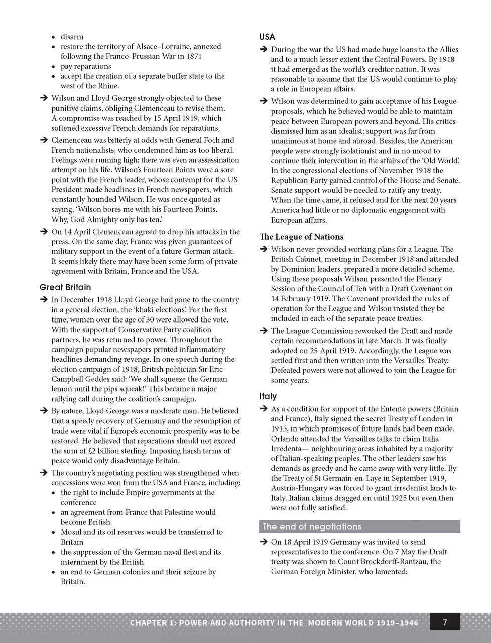 Inside page preview from the Excel Year 12 Modern History Study Guide, the sixth sample page in the publisher's gallery
