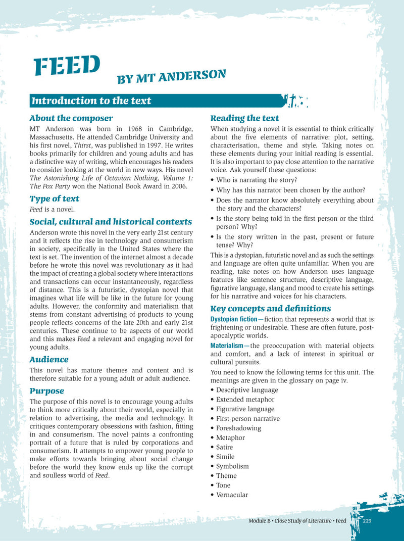 Sample interior page from Excel Year 12 Standard English Study Guide as shown in the Pascal Press product gallery