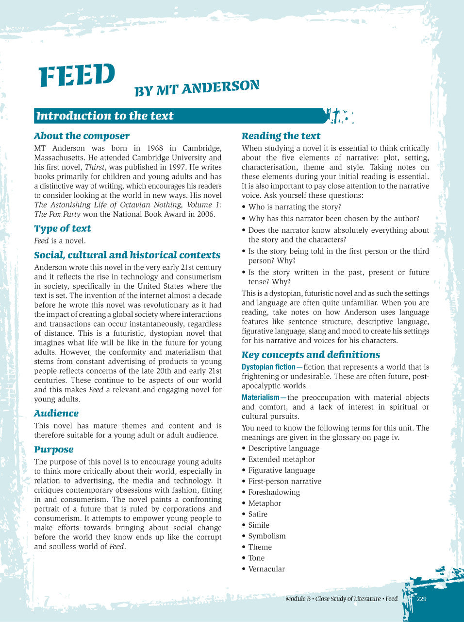 Sample interior page from Excel Year 12 Standard English Study Guide as shown in the Pascal Press product gallery