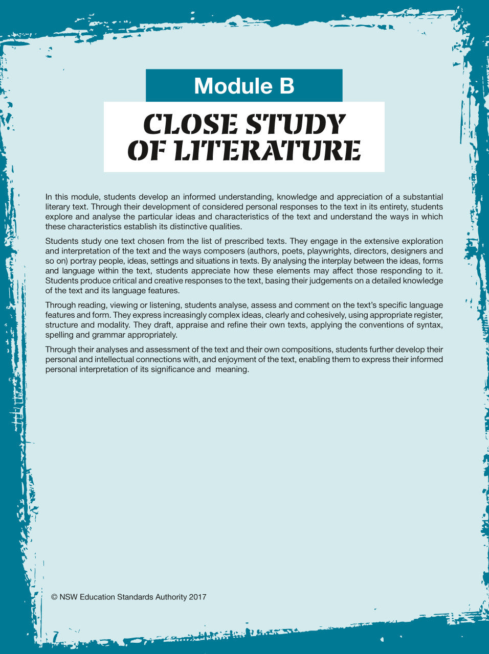 Sample interior page from Excel Year 12 Standard English Study Guide as shown in the Pascal Press product gallery