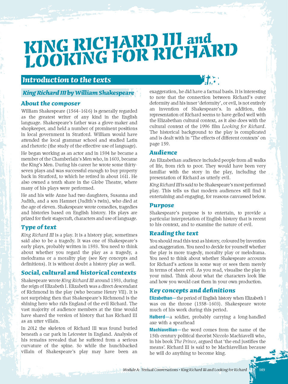 Sample interior page from Excel Year 12 Advanced English Study Guide as shown in the Pascal Press product gallery