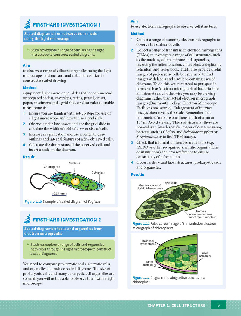 Sample page from the Excel Year 11 Biology Study Guide, as shown in the Pascal Press product gallery