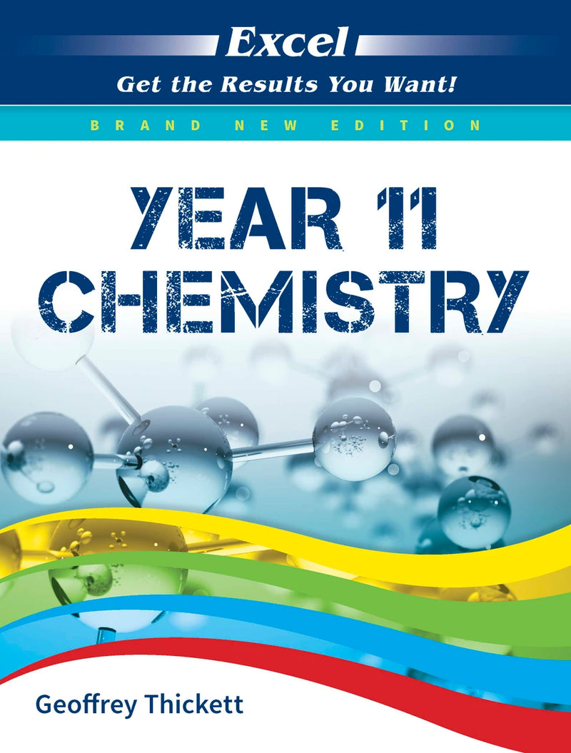 Front cover of the Excel Year 11 Chemistry Study Guide from Pascal Press, shown as the main product image