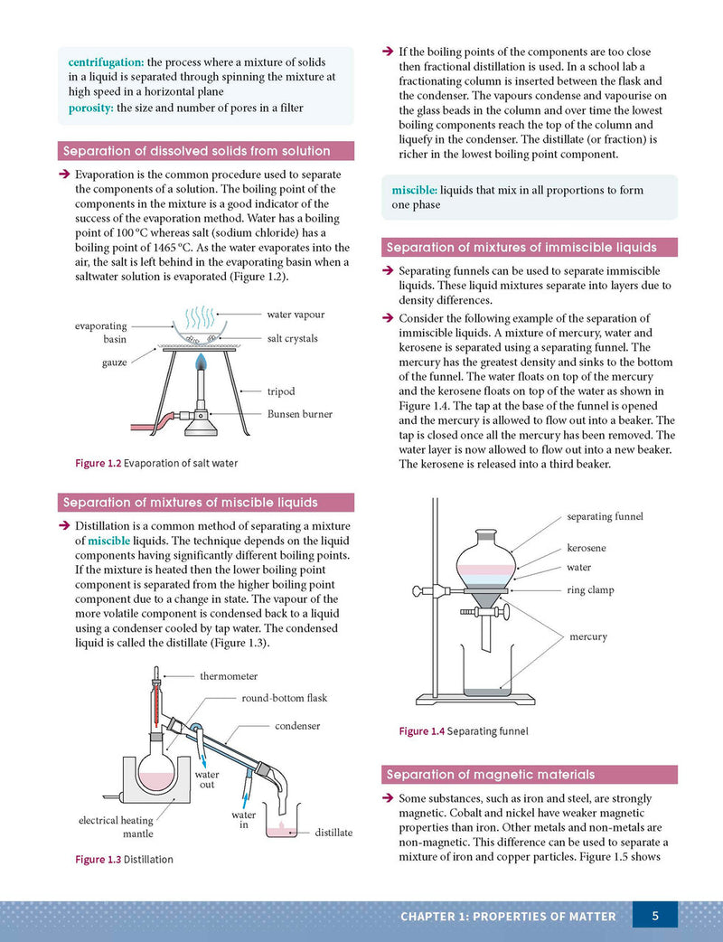 Sample page from the Excel Year 11 Chemistry Study Guide, as shown in the Pascal Press product gallery