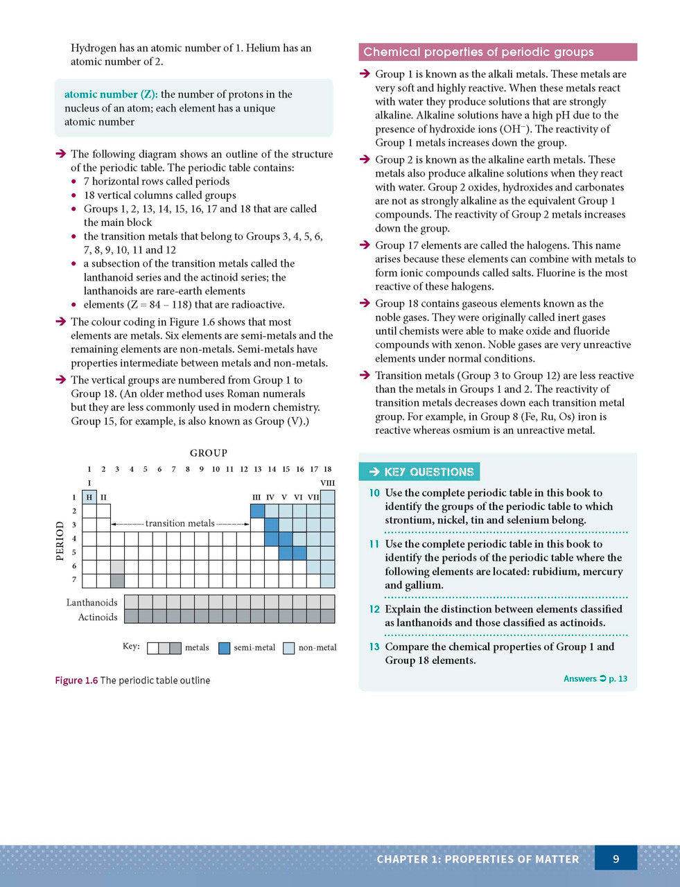 Sample page from the Excel Year 11 Chemistry Study Guide, as shown in the Pascal Press product gallery