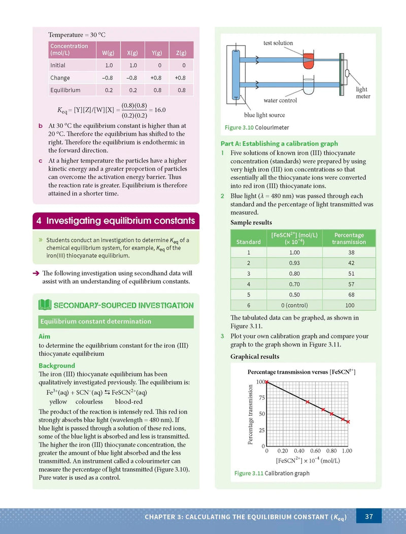 Sample interior page from Excel Year 12 Chemistry Study Guide as shown in the Pascal Press product gallery