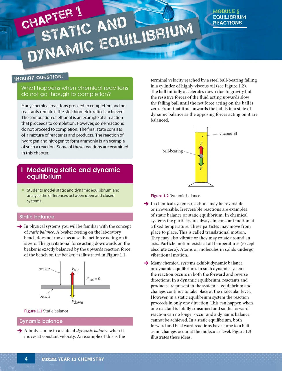 Sample interior page from Excel Year 12 Chemistry Study Guide as shown in the Pascal Press product gallery