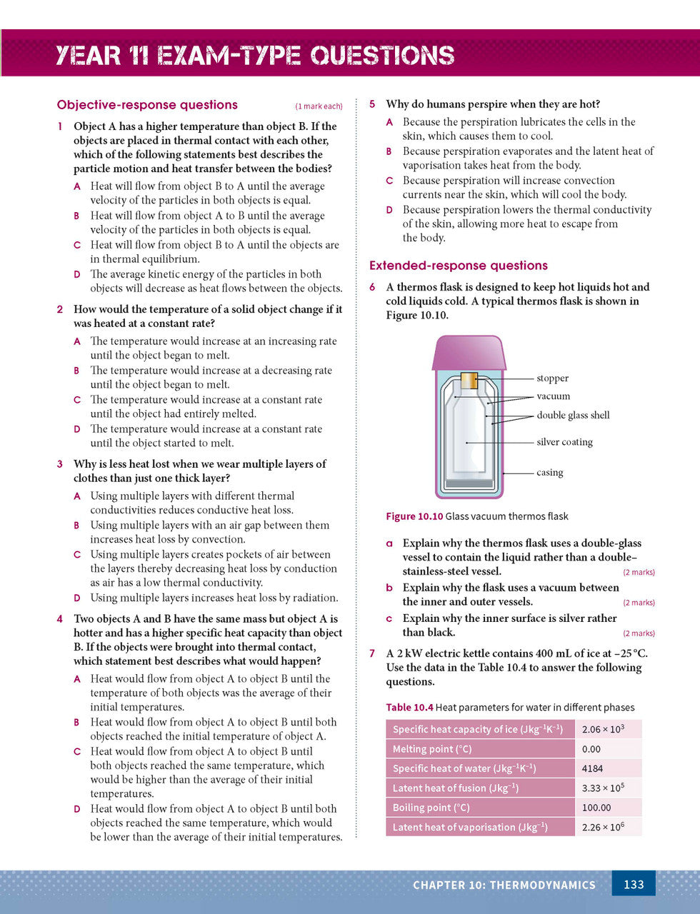 Sample page from the Excel Year 11 Physics Study Guide, as shown in the Pascal Press product gallery