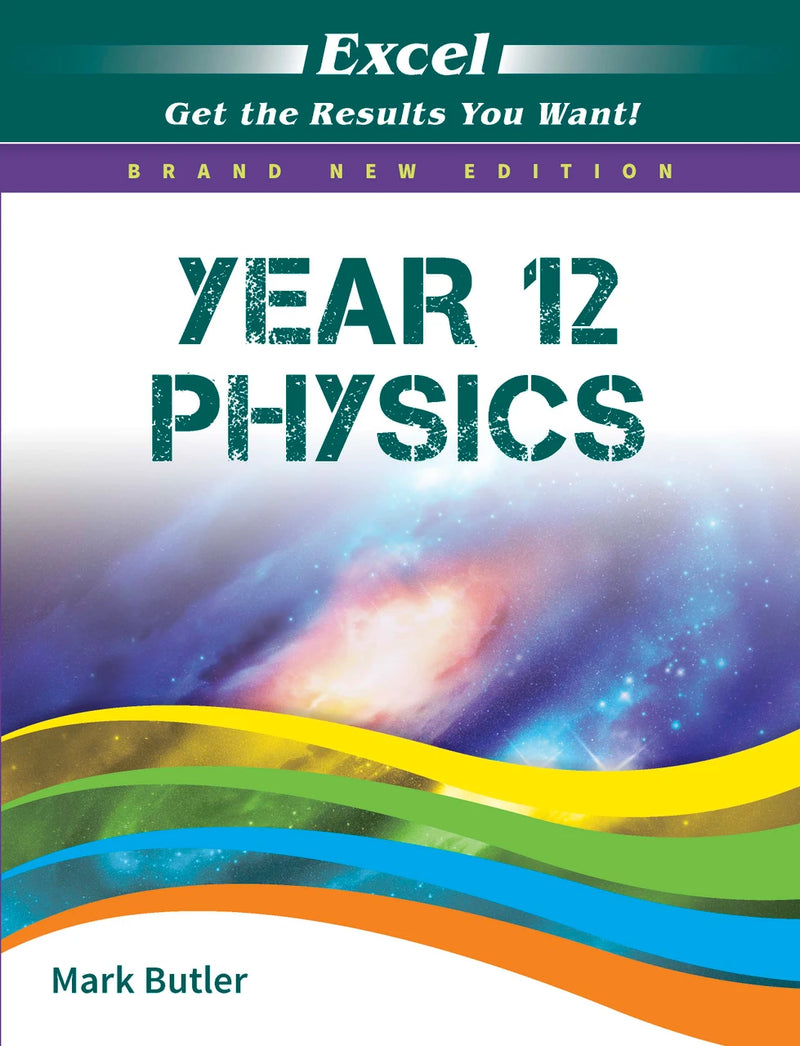 Front cover of the Excel Year 12 Physics Study Guide from Pascal Press, the main product image for this senior study guide