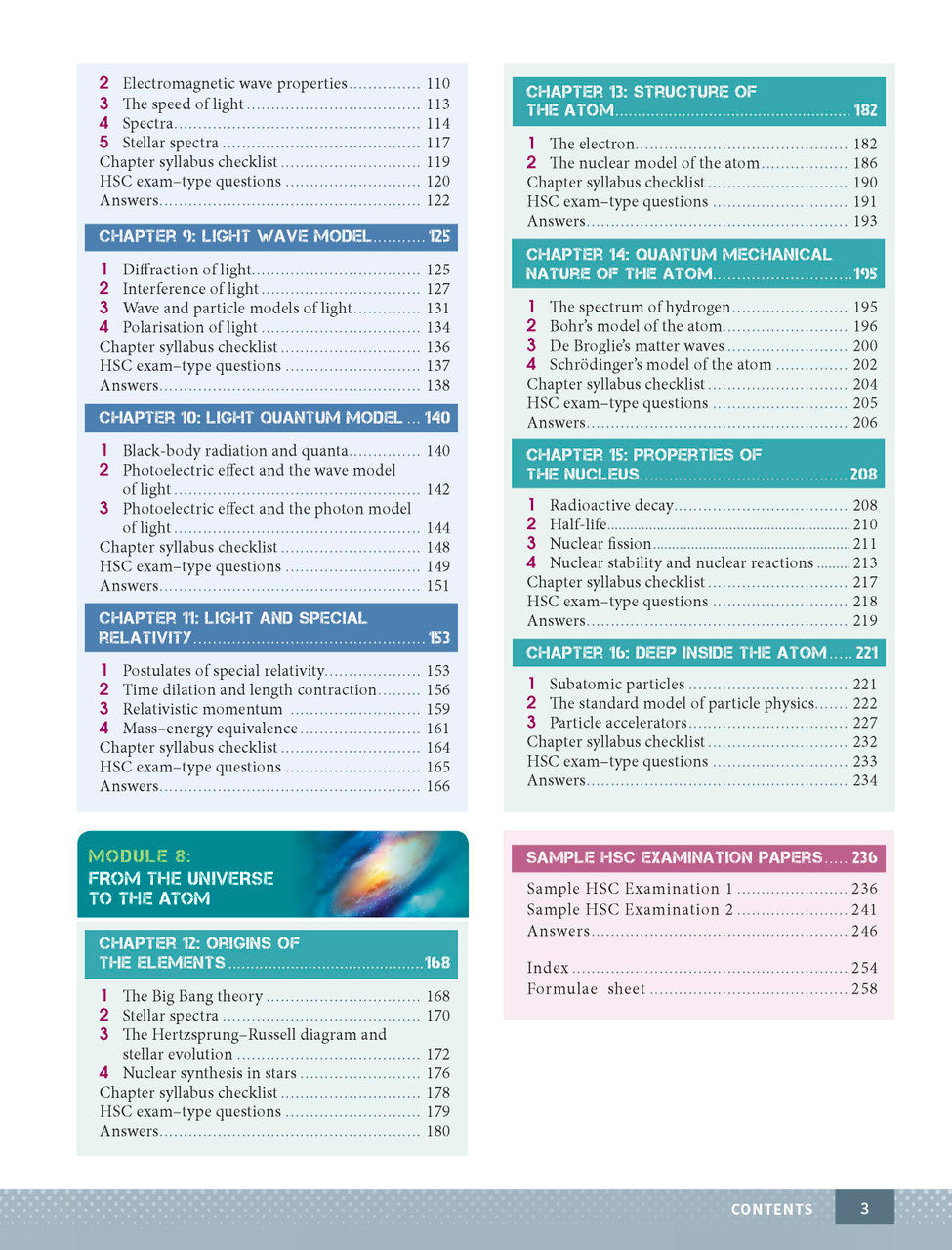 Inside page preview from the Excel Year 12 Physics Study Guide, the second sample page in the publisher's gallery