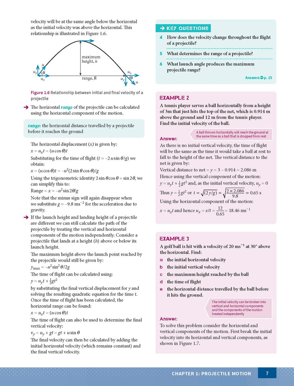 Inside page preview from the Excel Year 12 Physics Study Guide, the sixth sample page in the publisher's gallery