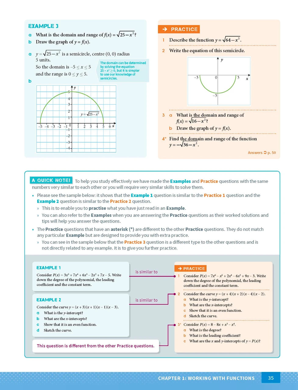 Sample page from the Excel Year 11 Mathematics Advanced Study Guide, as shown in the Pascal Press product gallery