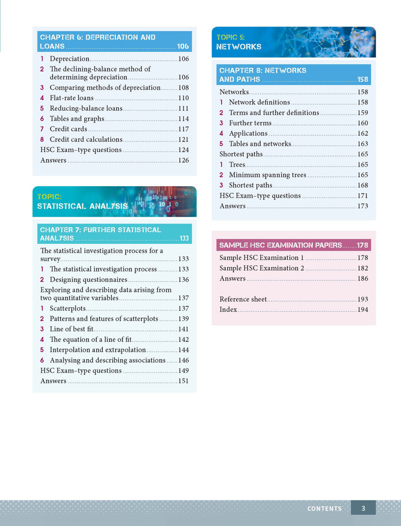 Sample interior page from Excel Year 12 Mathematics Standard 1 Study Guide as shown in the Pascal Press product gallery