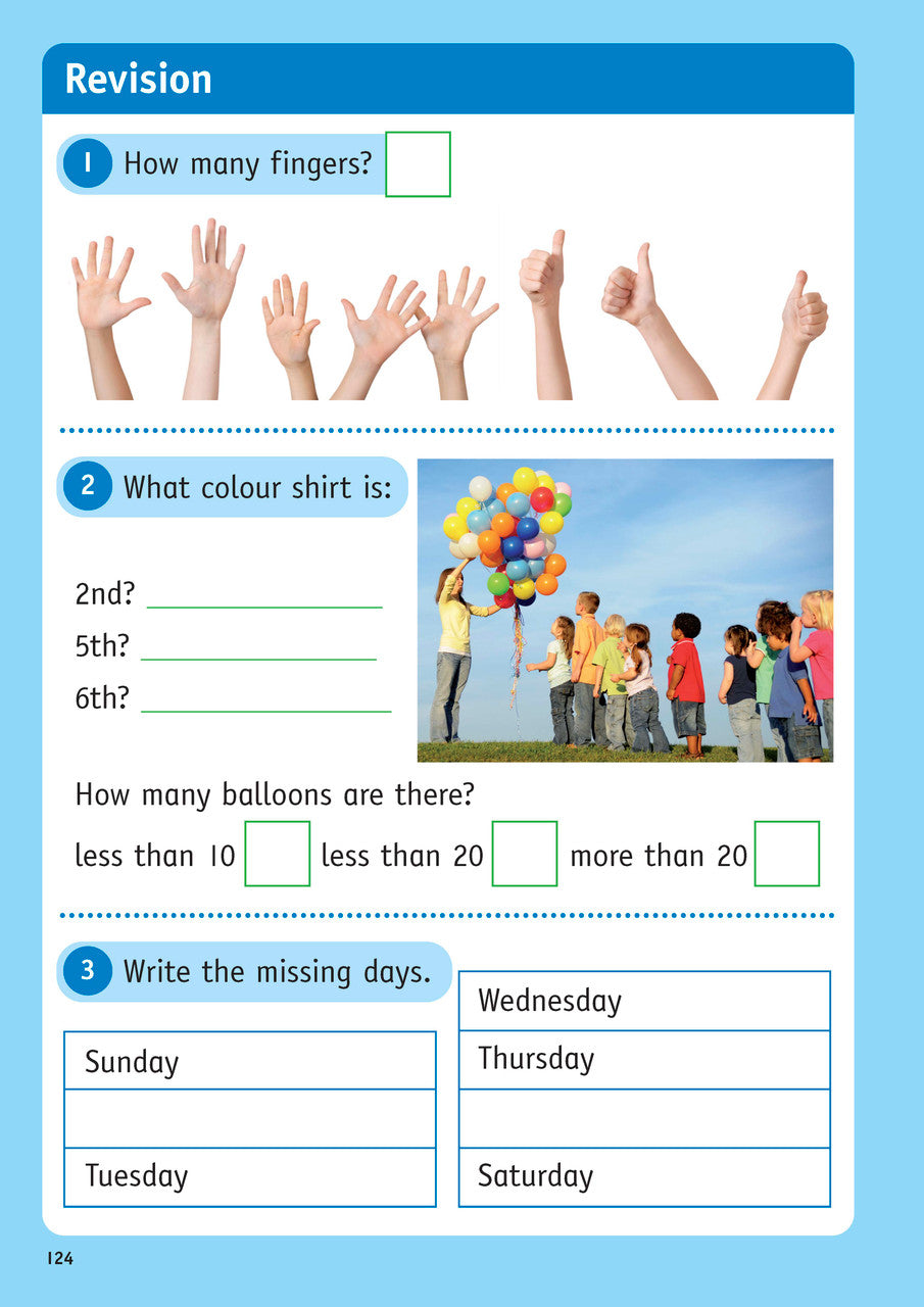 Sample inside page from the NSW Targeting Maths Kindergarten 2023 Curriculum Edition workbook, taken from the publisher product gallery