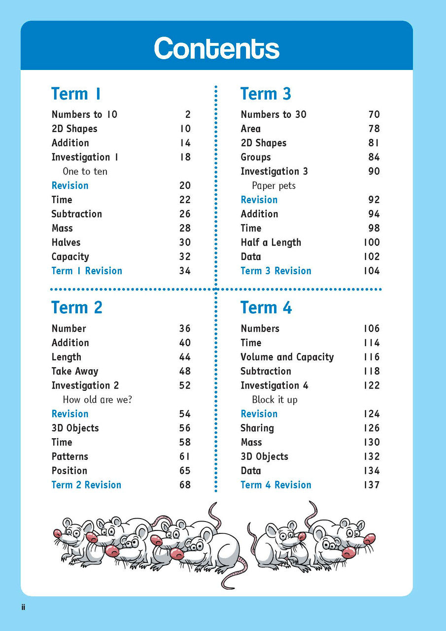 Sample inside page from the NSW Targeting Maths Kindergarten 2023 Curriculum Edition workbook, taken from the publisher product gallery