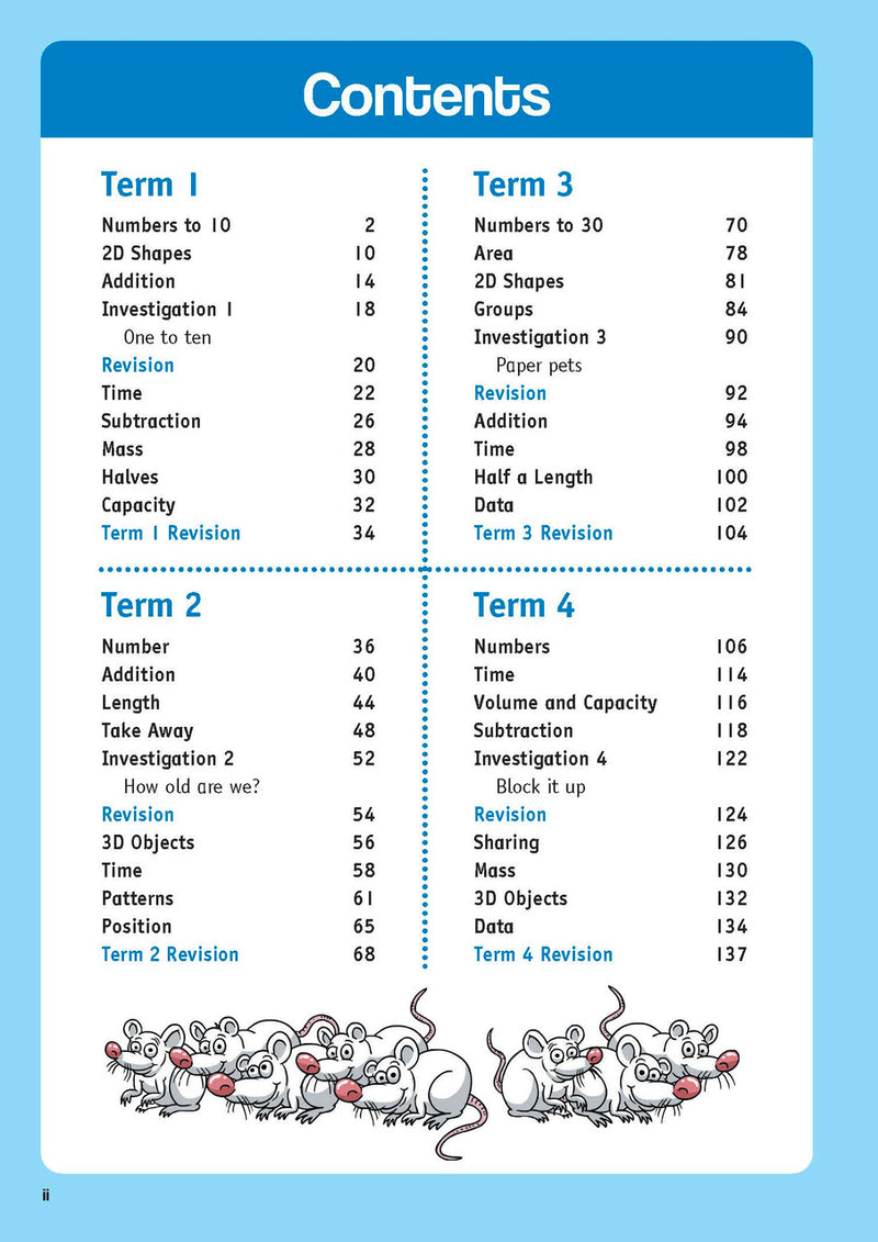 Sample inside page from the NSW Targeting Maths Kindergarten 2023 Curriculum Edition workbook, taken from the publisher product gallery