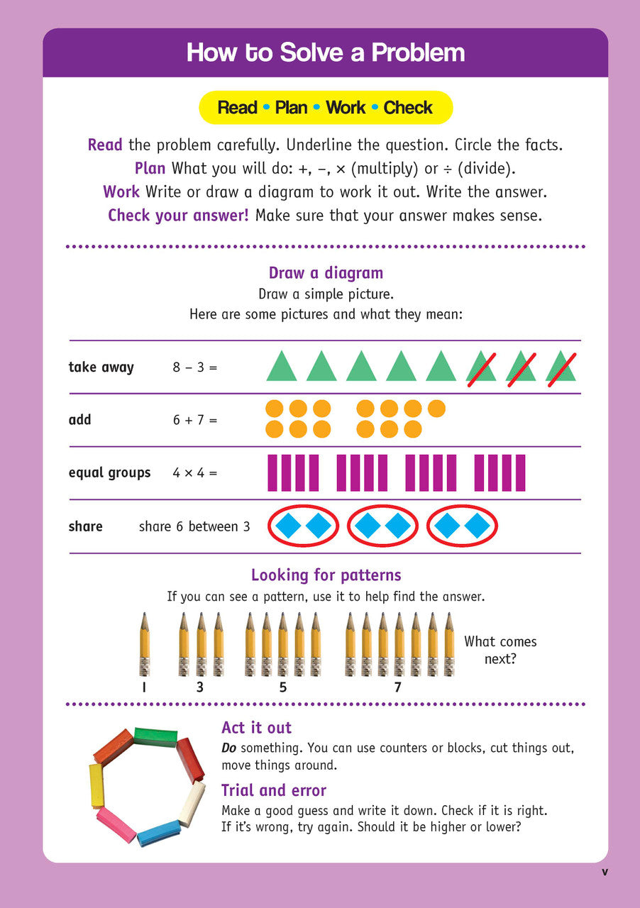 Sample inside page from the NSW Targeting Maths Year 2 2023 Curriculum Edition workbook, taken from the publisher product gallery