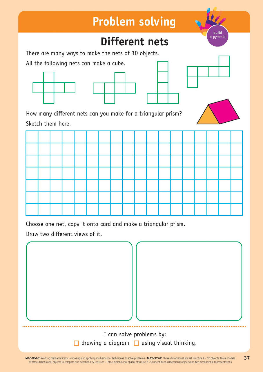 Sample inside page from the NSW Targeting Maths Year 4 2023 Curriculum Edition workbook, taken from the publisher product gallery