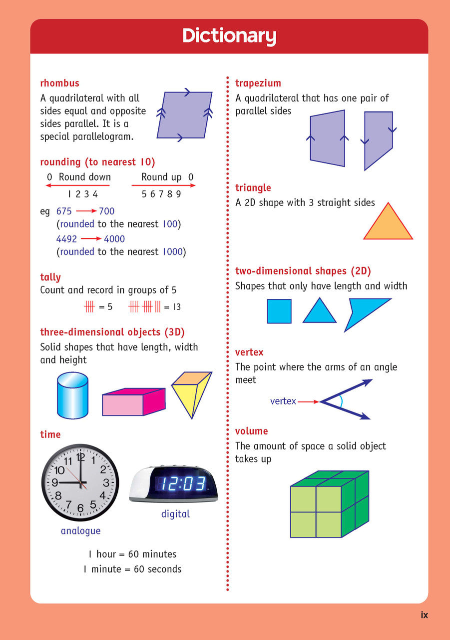 Sample inside page from the NSW Targeting Maths Year 4 2023 Curriculum Edition workbook, taken from the publisher product gallery
