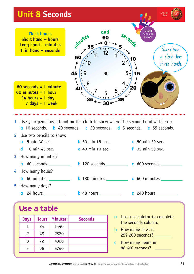 Sample inside page from the NSW Targeting Maths Year 4 2023 Curriculum Edition workbook, taken from the publisher product gallery