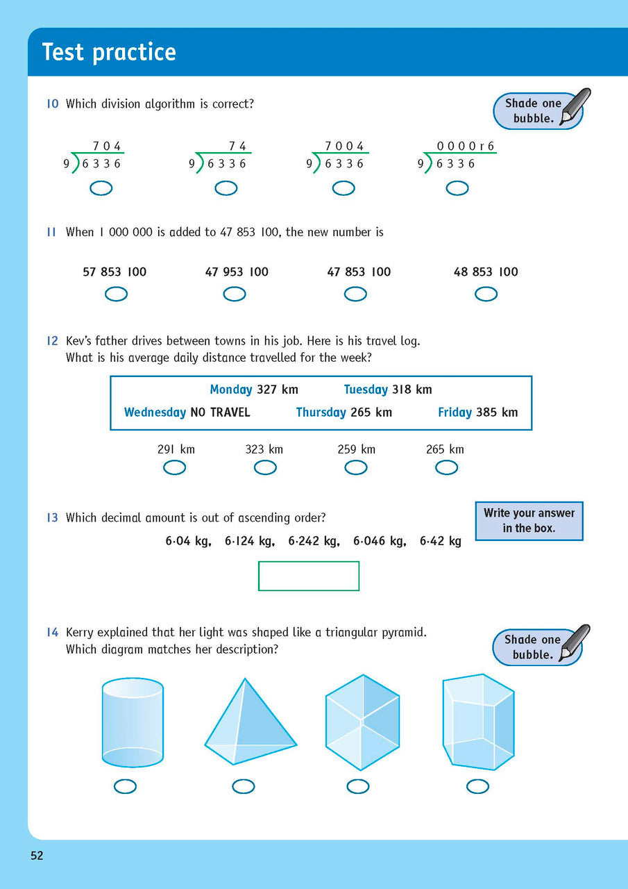 Sample inside page from the NSW Targeting Maths Year 6 2023 Curriculum Edition workbook, taken from the publisher product gallery
