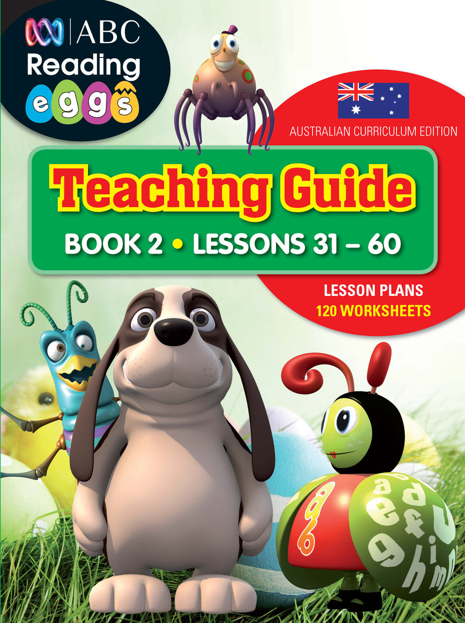 Front cover of Reading Eggs Teaching Guide Book 2, the classroom guide for ABC Reading Eggs lessons 31-60