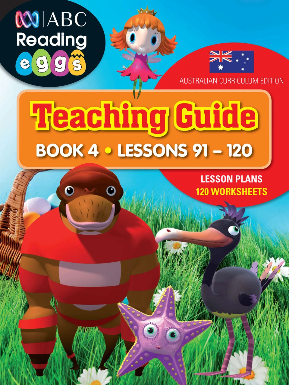 Front cover of Reading Eggs Teaching Guide Book 4, the classroom guide for ABC Reading Eggs lessons 91-120