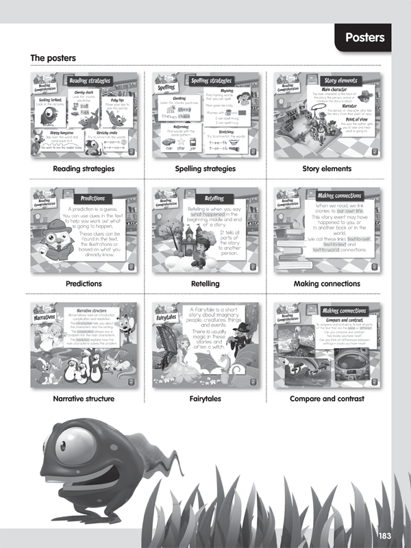 Sample student worksheet page from Reading Eggs Teaching Guide Book 4 with a focused literacy activity for the class