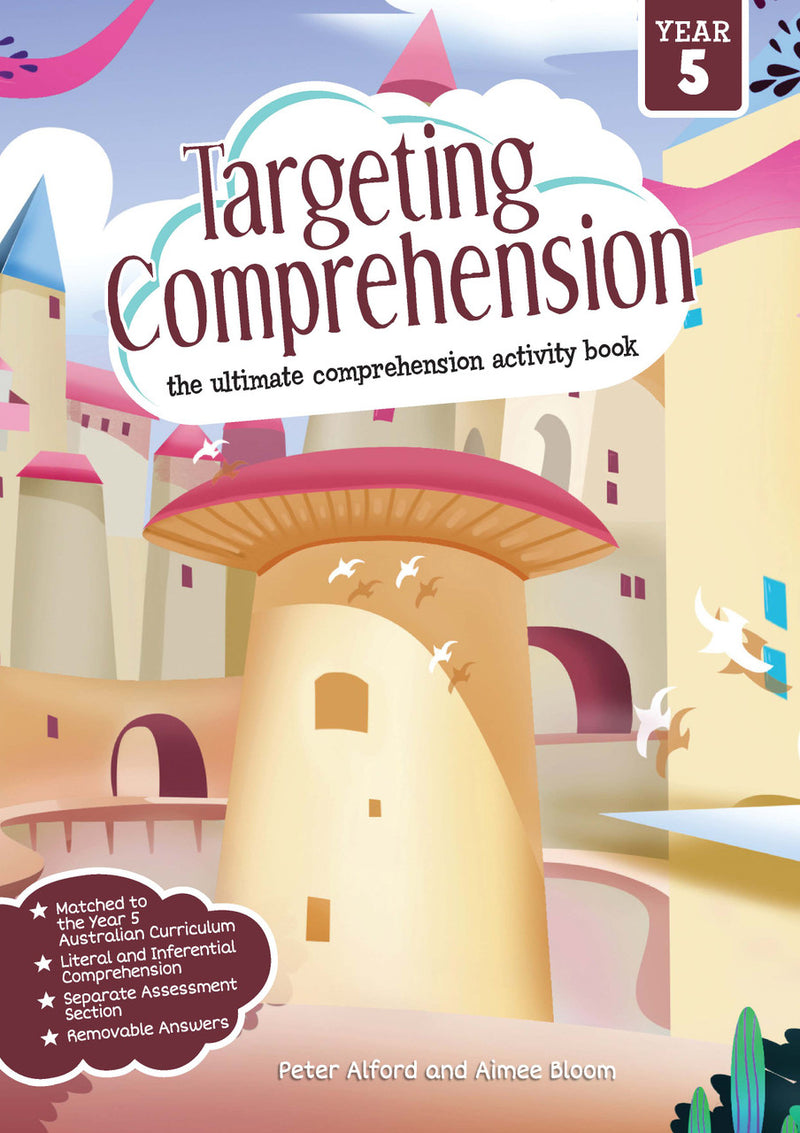 Front cover of Targeting Comprehension Activity Book Year 5 from the Pascal Press Targeting series