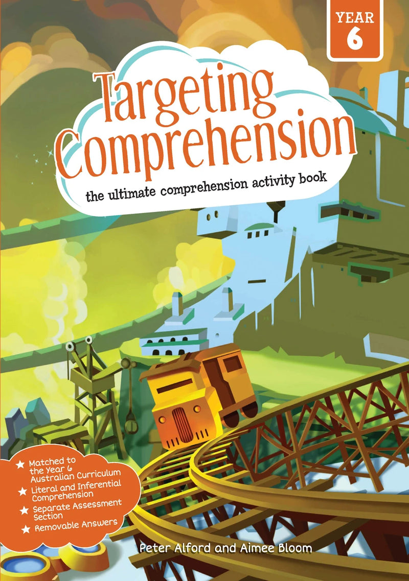Front cover of Targeting Comprehension Activity Book Year 6 from the Pascal Press Targeting series