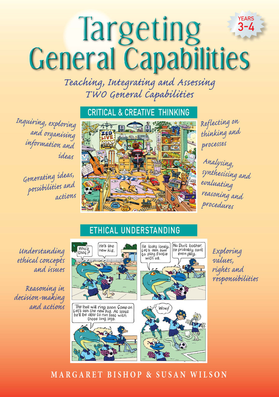 Front cover of Targeting General Capabilities Critical and Creative Thinking Years 3-4 from the Pascal Press Targeting series