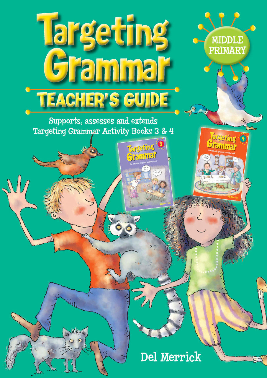 Front cover of Targeting Grammar Teacher's Guide Middle Primary from Pascal Press, the main product image on the publisher page
