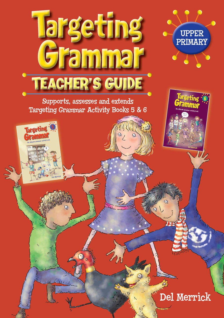 Front cover of Targeting Grammar Teacher's Guide Upper Primary from Pascal Press, the main product image on the publisher page