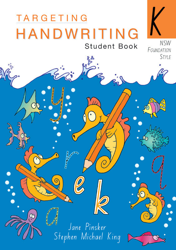 Main product image of the Targeting Handwriting NSW Year K Student Book by Jane Pinsker, showing the front cover