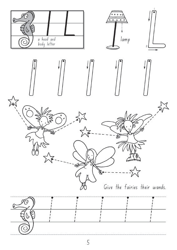 Sample interior page from the Targeting Handwriting NSW Year K Student Book, showing letter tracing and handwriting practice