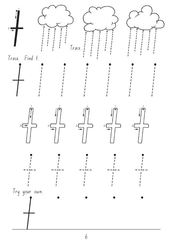 Sample interior page from the Targeting Handwriting NSW Year K Student Book, showing letter tracing and handwriting practice