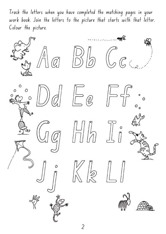 Sample interior page from the Targeting Handwriting NSW Year 1 Student Book showing NSW Foundation Style handwriting practice activities